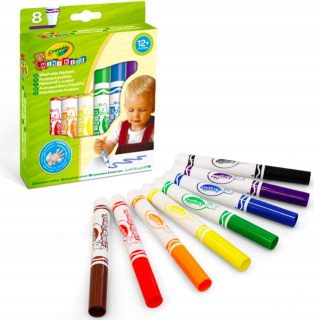 Fixky Školské fixky, sada okrúhlych fixiek Crayola, 8 ks.